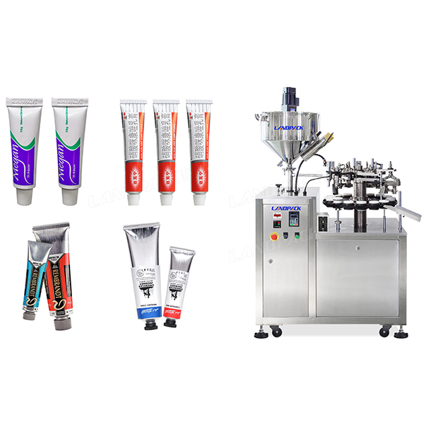 藥膏灌裝鋁管折尾機